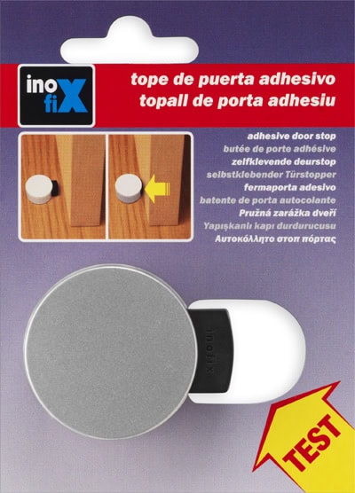 Στοπ πόρτας Inofix 2420-2 Λευκό Αντιθορυβικό 24x40 mm