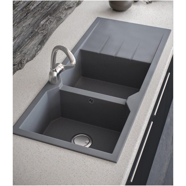 Νεροχύτης Κουζίνας Sanitec Ultra Granite 800-34 Sienna 116x50cm
