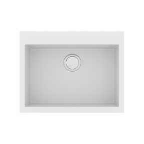 Νεροχύτης Κουζίνας Sanitec Ultra Granite 813-30 Bianco 45x50cm