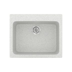 Νεροχύτης Κουζίνας Sanitec Classic 331-01 Granite White 60x50cm