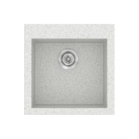 Νεροχύτης Κουζίνας Sanitec Classic 339-01 Granite White 50x50cm